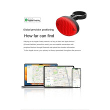 Cycling Rear Light Anti-Theft Taillight Gps Tracker Reflective Rear Light Locator Included Cycling Safety Accessories