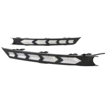 White/Amber Dynamic LED Daytime Running Lights for CX-5 CX5 2017 2018 2019 2020 2021 Turn Signal Lamp Fog Lights