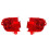 Left+Right Rear Bumper Light Without Bulb Reflector Tail Warning Signal Lamp for  LX570 2012-2015 1