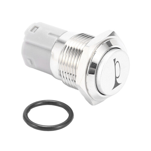 3X 12V 16mm Car LED Light Momentary Horn Button Metal  Push Button 2