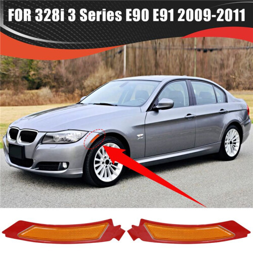 Bumper Side Reflector 63147205397 63147205398 for  328i 3 Series E90 E91 2009-2011 2