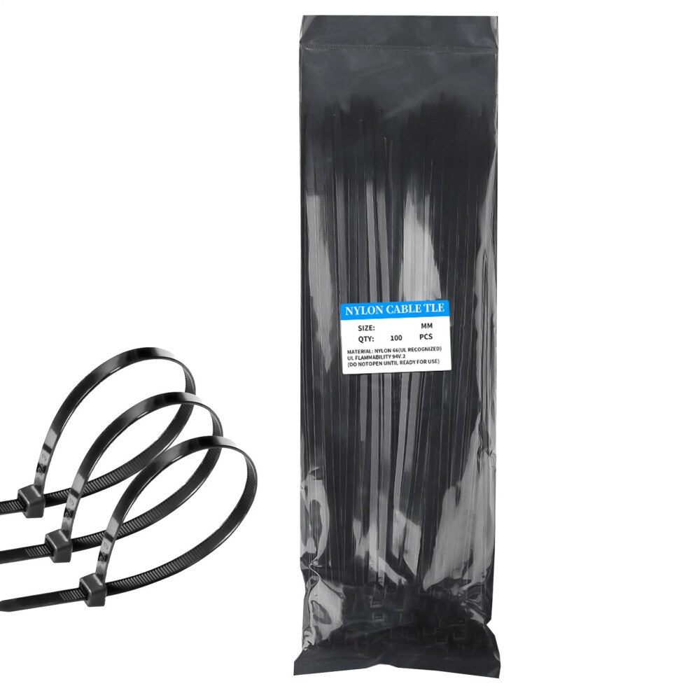 Zip Ties 100 Pack Reusable Nylon Selflocking Cable Ties For Home Garden Workshop Dual Size Options 9174973172253