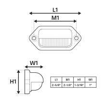 3X LED License Plate Light Waterproof License Plate Tail Light for Trailers, RV, Trucks, Boats
