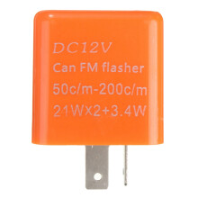 3X 2 Pin Motorcycle Speed Adjustable LED Turn Signal Indicator Flasher Relay 12V