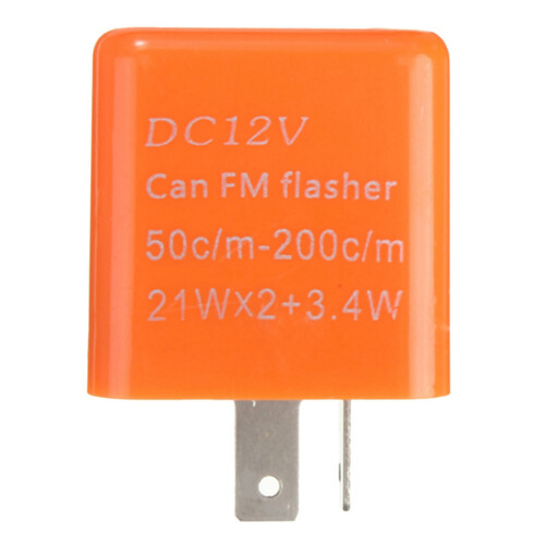3X 2 Pin Motorcycle Speed Adjustable LED Turn Signal Indicator Flasher Relay 12V