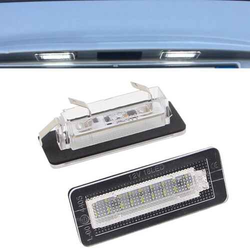 2X Car LED License Plate Light for   for Two Coupe Convertible 450 451 1