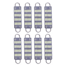 Lampadina 44mm Bright White Festoon LED Bulb, 20 SMD Rigide Loop 1.73 Pollici Interior Dome Map LED Lights 561 562 567 564, Confezione da 8