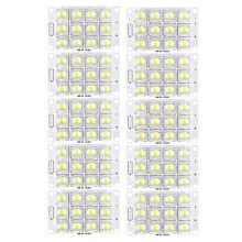 10X New 3V 5V 12 LED Super Bright White Piranha LED Circuit Board LED Lights Light Yacht