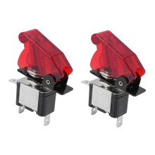 2X 12V 20A Car Truck Cover LED Light SPST Toggle Rocker Control /Off 2Pins