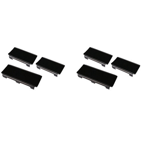 2X Capa Protetora de Lente Preta de 20 Polegadas para Caminhão com Barra de Luz LED Offroad 4WD SUV ATV