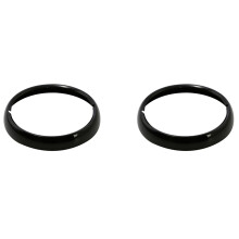 2X Motorcycle Black 7 Inch Headlight Trim for Touring Electra Glide Street Glide Road King