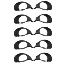 10X Car Front Bumper with Holes Fog Lamp Shade for Yaris 2-Door Hatchback 2007-2013