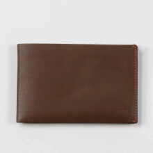 Bellroy Slim Travel Wallet - Cocoa Brown Black Leather Passport