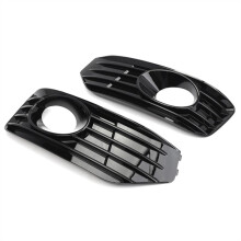 Front Bumper Fog Light Cover Grill for Transporter T5 T5.1 Sportline 2010-2015 Gloss Black