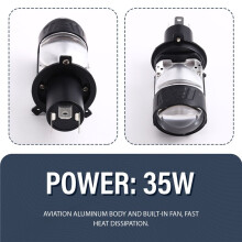 Lente de Projetor LED H4 Lâmpadas de Farol de Carro Lente LED Lâmpada Olho de Peixe Lâmpadas Turbo Brancas