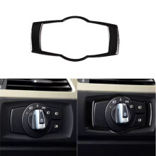 Car Headlight Button Trim Frame Car Interior Accessories for 3 Series E90 2008-2012