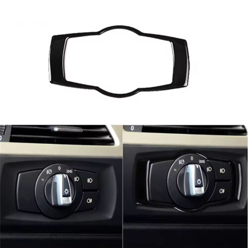 Car Headlight  Button Trim Frame Car Interior Accessories for  3 Series E90 2008-2012