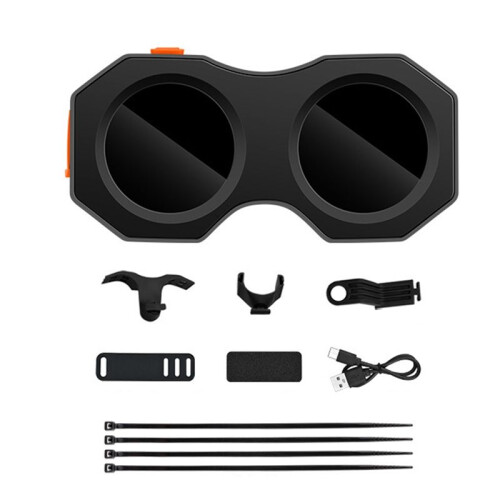 Devil'S Eye Lamp Motorcycle Electric Bicycle Rear Light Rear Mirror Modification APP Contro Eye LED Dynamic Atmosphere,B