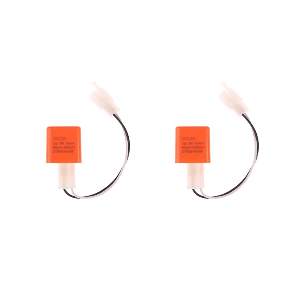 Relay Adapter Cable 2 Pin 12V Led Flasher Relay Adjustable Frequency Of Turn Signals Blinker Indicator Relays Orange 6033949660725