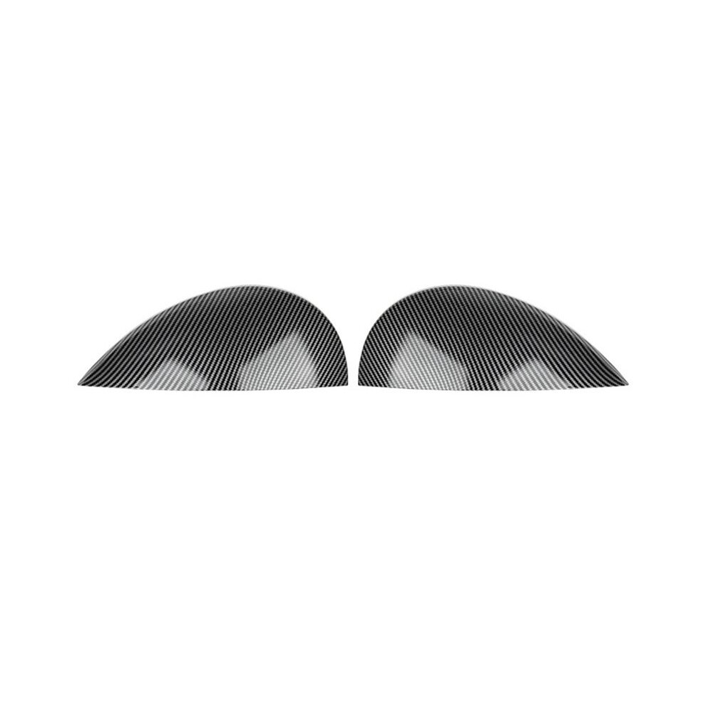 Car Head Decorate Trim Eyelid Eyebrow Shell For F54 F55 F56 Clubman Cooper 2014- Carbon Fiber Light 4713045596938
