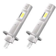 2Pcs Car H1 Headlight Bulbs Super Bright Car Led Lamp Bulb 12V 25W Wireless Car LED Plug& 6500K