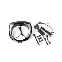 Motorcycle LED Headlight Bezel Amber Lamp for Indian Chieftain Dark Horse /Elite /Chieftain Classic/Limited Black