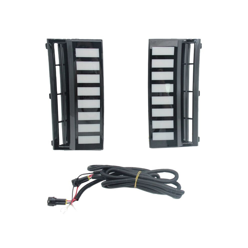 Front Bumper Fog Drl For Santa Fe Ix45 2024 2025 Sequential Turn Signal Lamp Daytime Running Light 6033725901127