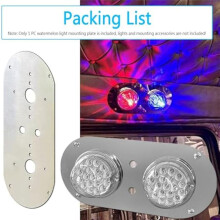 2xWatermelon Light Mounting Plate,Above Door Dome Light Plate for Commercial Truck 359 379 389 W900L