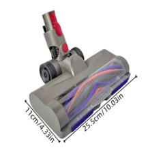 Quick-Release Floor Brush for V7 V8 V10 V11 V15 Vacuum Cleaner with LED Headlights for Hardwood Floor Carpets