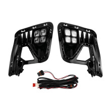 Para-Choque Dianteiro Do Carro DRL para RIO 2022 2023, Capa para Farol de Neblina LED, Luzes Diurnas com Seta Amarela, Luz Diurna