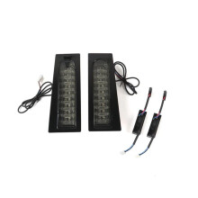 Motorcycle LED Turn Signal Filler Light for Touring Street Road Glide CVO Saddlebag Side Rear Lamp Black