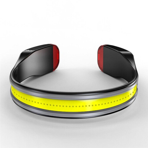 Induction COB Headlight Waterproof LED Headlamp Floodlight USB Rechargeable  Torch 3 Lighting Modes with Tail Light 2