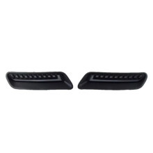 LED Daytime Running Light for RAM 1500 2010-2022 LED Hood Vent Lights, White DRL, Amber Sequential Turn Signal