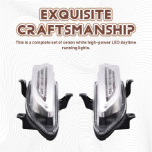 For Renegade 2015-2018 Front Bumper LED DRL Daytime Running Light Assembly with Turn Signal Driving Fog Lamp