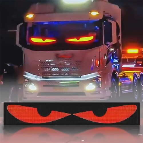 16LEDx192LED Truck/Car Programmable Led Sign Matrix Pixel Panel Light Flexible Led Auto Animation Display Board 2