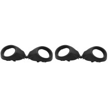 2 Pair for Focus 3 III 2012-2014 Front Bumper Fog Light Cover Bezels Housing Trim-Black