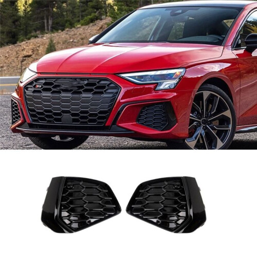 Front Bumper Fog Light Grille Cover 8YG807671A 8YG807672A for  S3 A3 Sline 2021-2023 Accessories 2