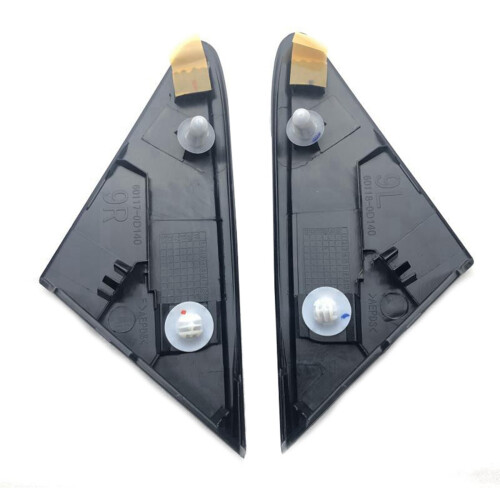 4x Front Left & Right Side Mirror Triangle Garnish Cover Panel Triangle Plate Corner for  Vios 2014-2021 2