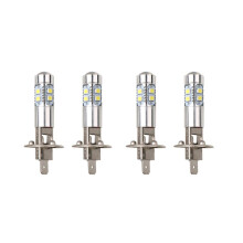 4 Stuks Auto Mistlamp 100W H1 LED Koplampen 6000K 2835 SMD 10LED Super Heldere Auto Hoge Dimlicht Motorfiets Koplampen