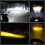 2X H4 LED Spotlight Small Light Bulb LED Motorcycle Modified Headlight Integrated Two-Color Headlight Accessories 5