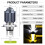 2X H4 LED Spotlight Small Light Bulb LED Motorcycle Modified Headlight Integrated Two-Color Headlight Accessories 2
