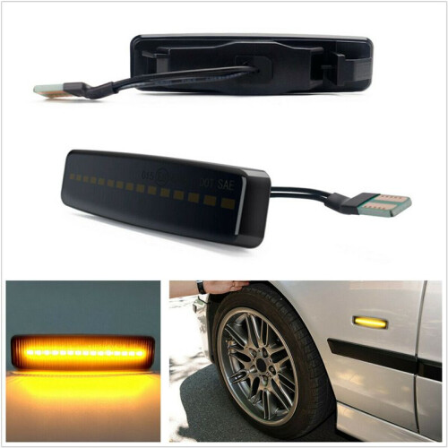 4x LED Seitenmarkierungsleuchte Dynamisch Geräucherter Blinker für- E39 5ER 1995-2003 2