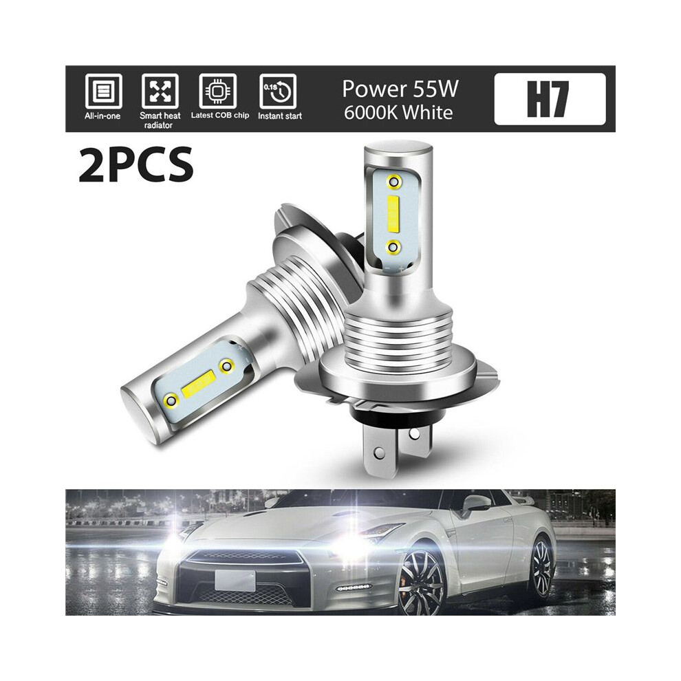6X H7 Led Head 6000K Super 110W 8000Lm Head Kit Fog Bulbs Kit High Low White/Light 4712296526749