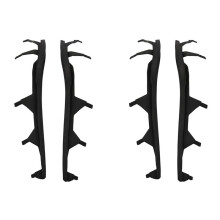 4x Car Front Upper Headlight Cover Strip Set Trims Headlight Sealing Strip Gasket for E46 4 Door 325I 2002-2005