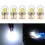 20Pc LED T10 W5W COB SMD CANBUS Silica Bright White License Light Bulb 5
