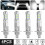 8PCS H1 LED Headlight Fog Driving Light Bulbs 6000K Super White 200W 4