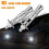 8PCS H1 LED Headlight Fog Driving Light Bulbs 6000K Super White 200W 6