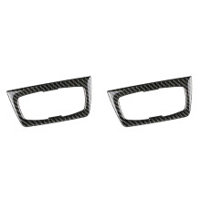 2X for - F30 F31 F32 F33 F34 3Series 328I 325I 2012-2020 Auto Headlight Frame Interior Cover Trim Carbon Fiber