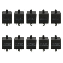 10X 12V 3 Broches LED Clignotant de Voiture Réglable Relais Flash pour Clignotant Indicateur de Lumière