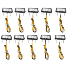 10X Motorcycle Decorative LED Taillight License Plate Light for White